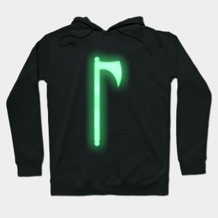 Spiritual Weapon (Green Battleaxe) Hoodie